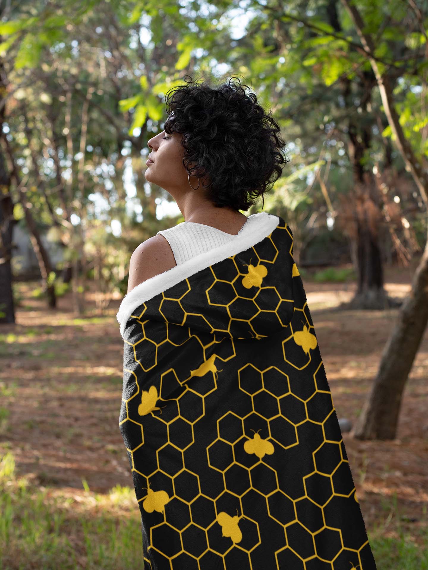 Beehive Hooded Snuggle Blanket