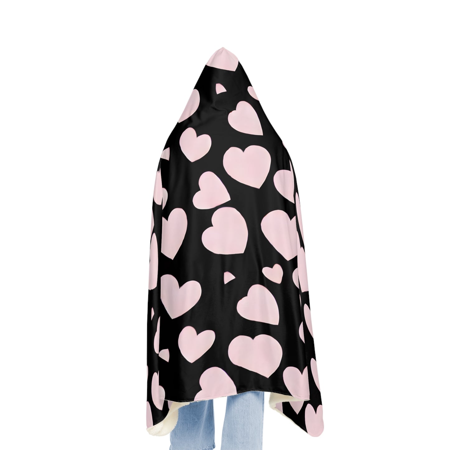 Pink Hearts Snuggle Blanket