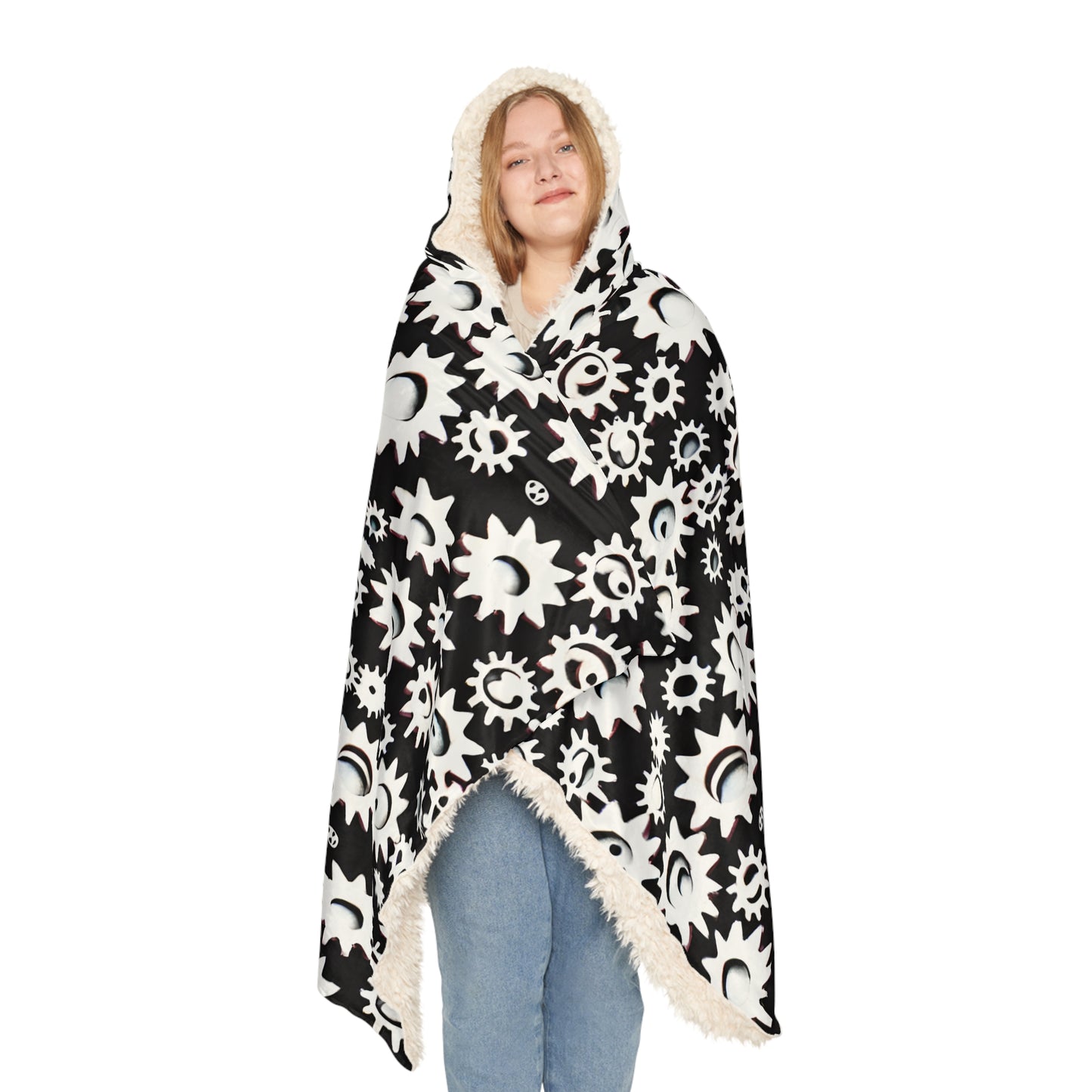 Gear Sprockets Hooded Snuggle Blanket