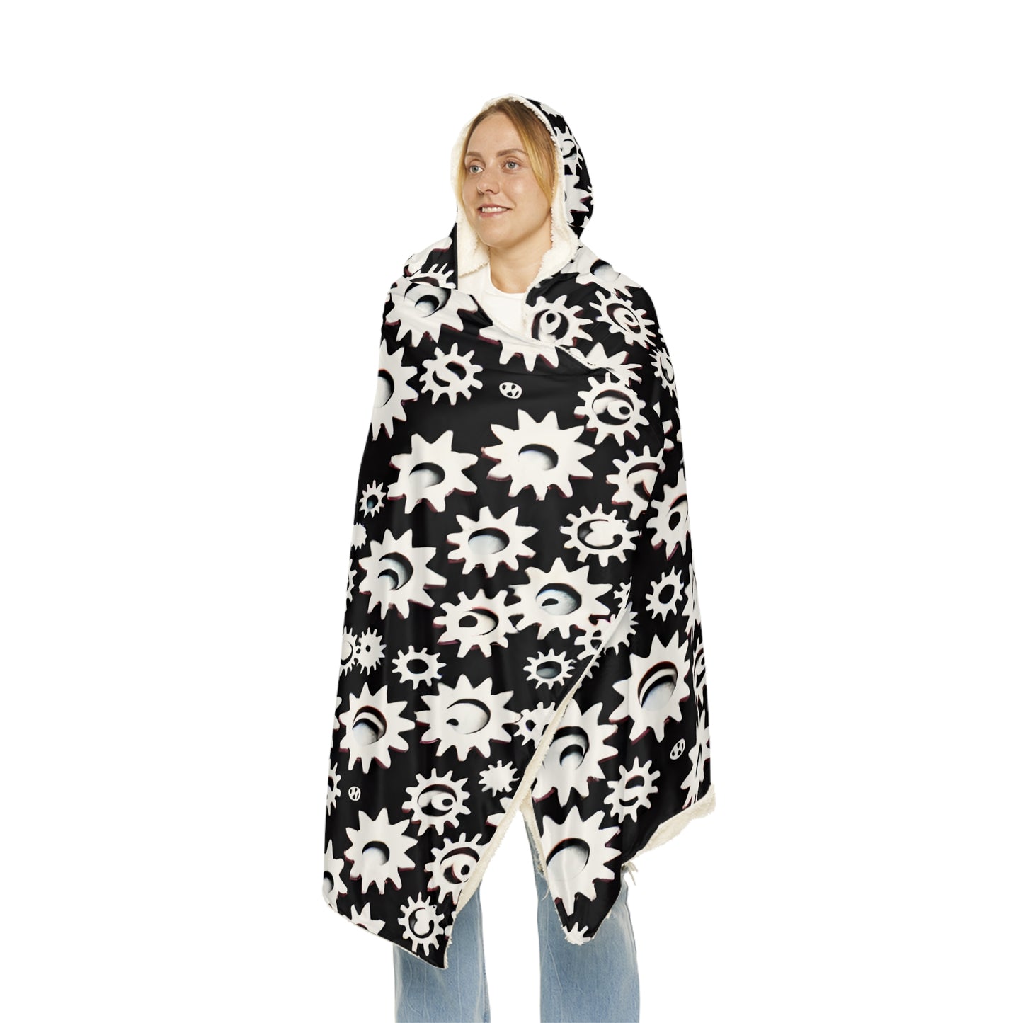 Gear Sprockets Hooded Snuggle Blanket