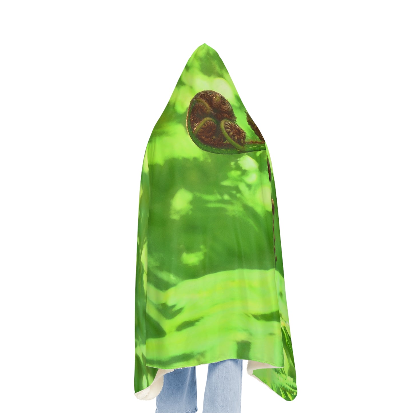 Koru / Fern Frond Hooded Snuggle Blanket