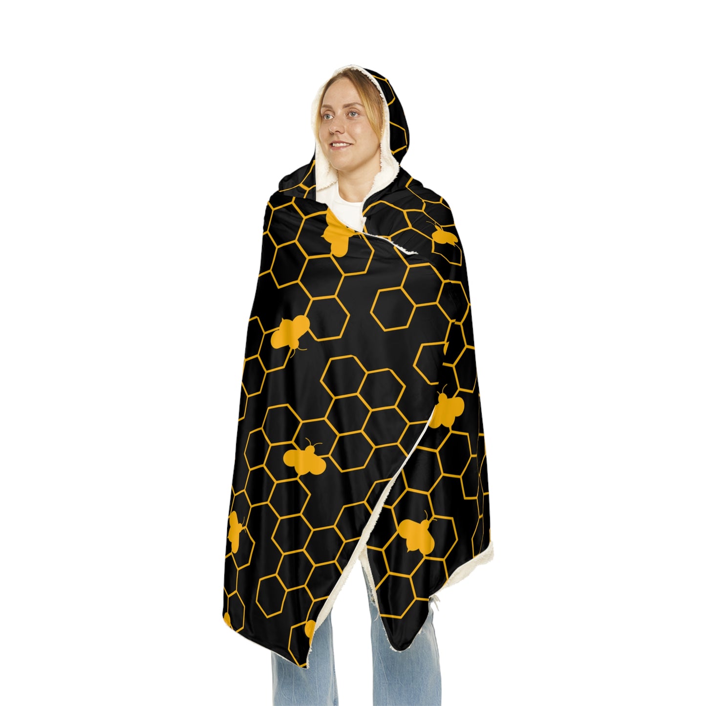 Beehive Hooded Snuggle Blanket