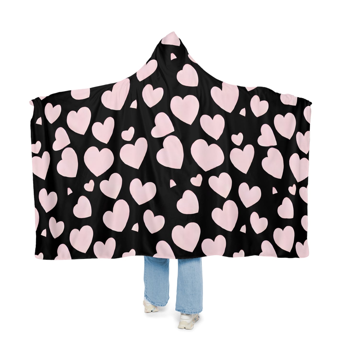 Pink Hearts Snuggle Blanket