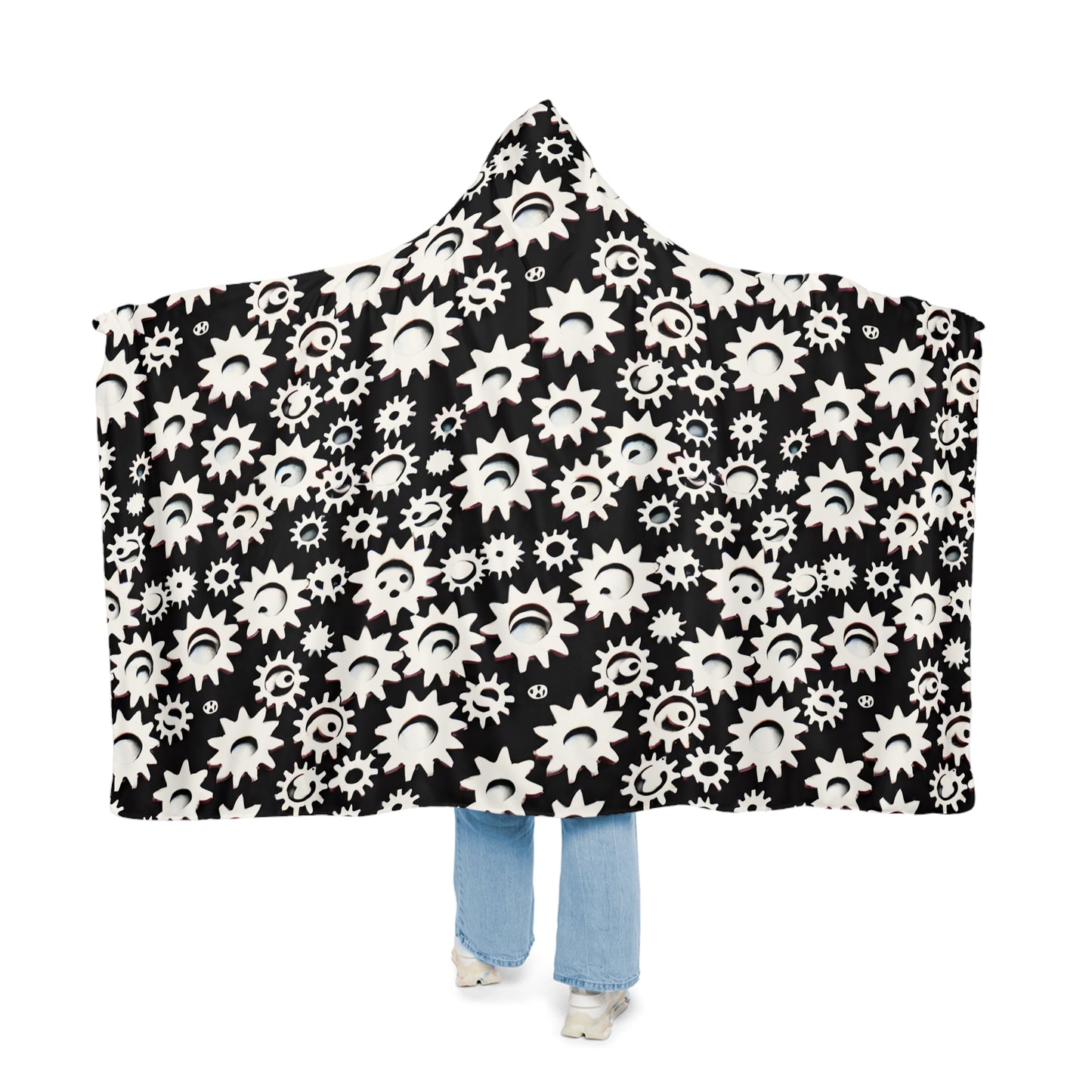 Gear Sprockets Hooded Snuggle Blanket
