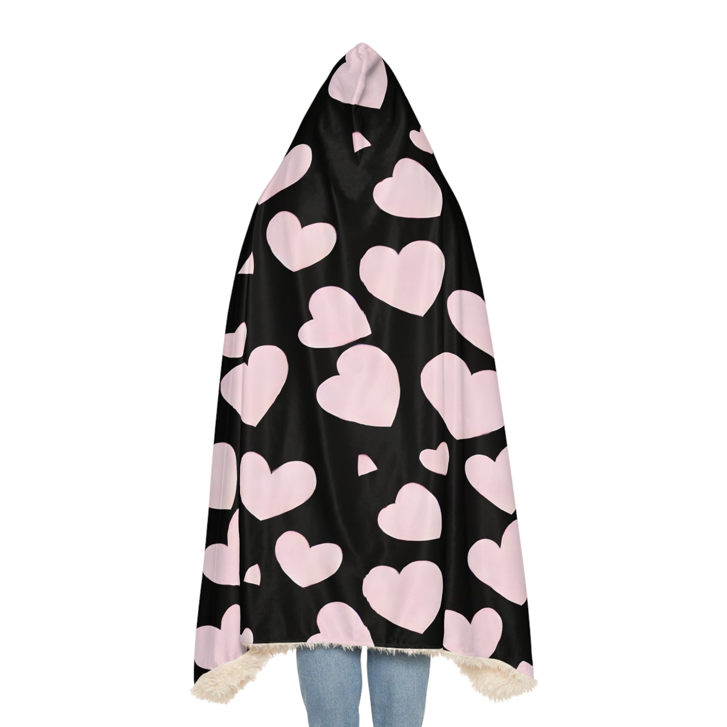 Pink Hearts Snuggle Blanket