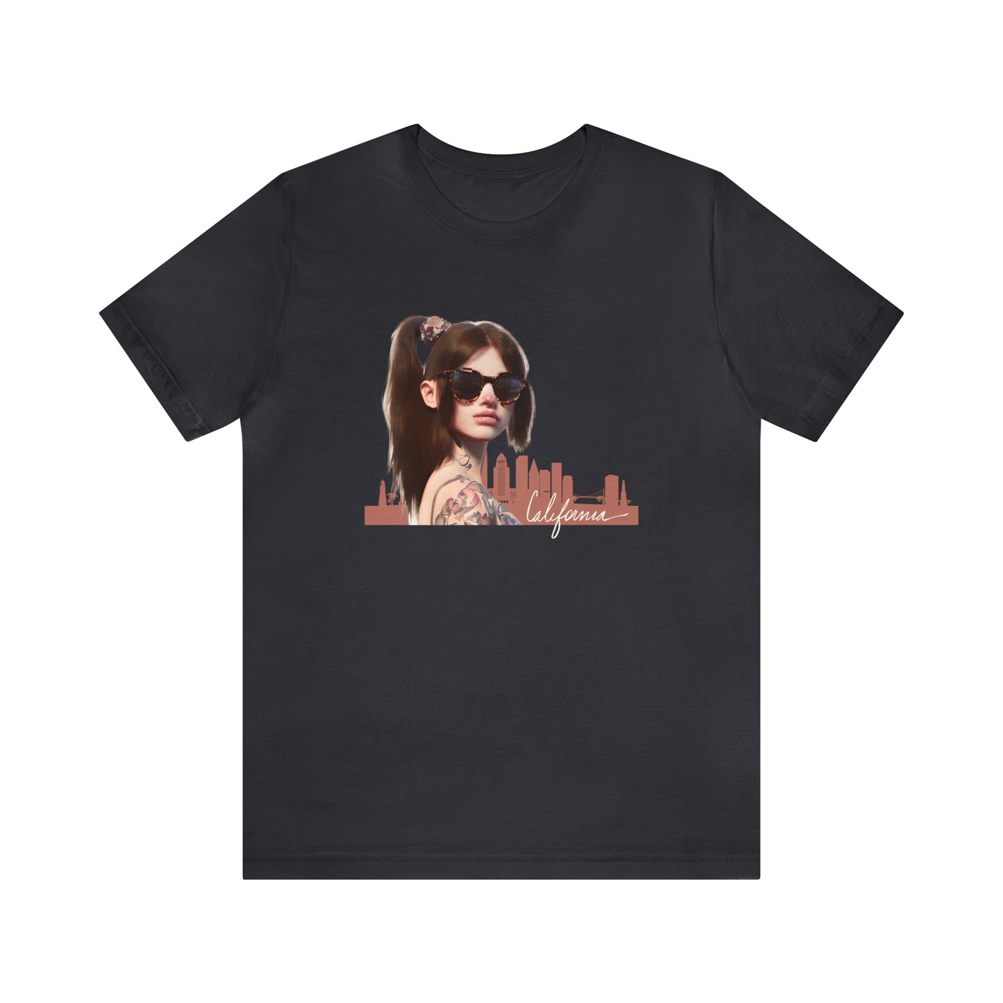 LA Woman T-Shirt in Dark Grey