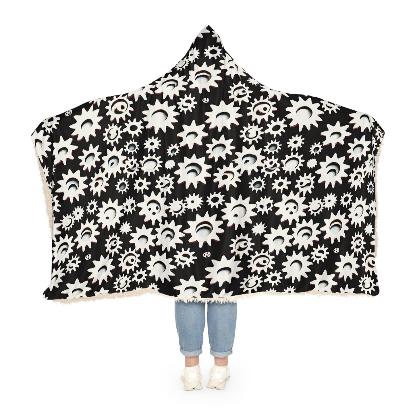 Gear Sprockets Hooded Snuggle Blanket