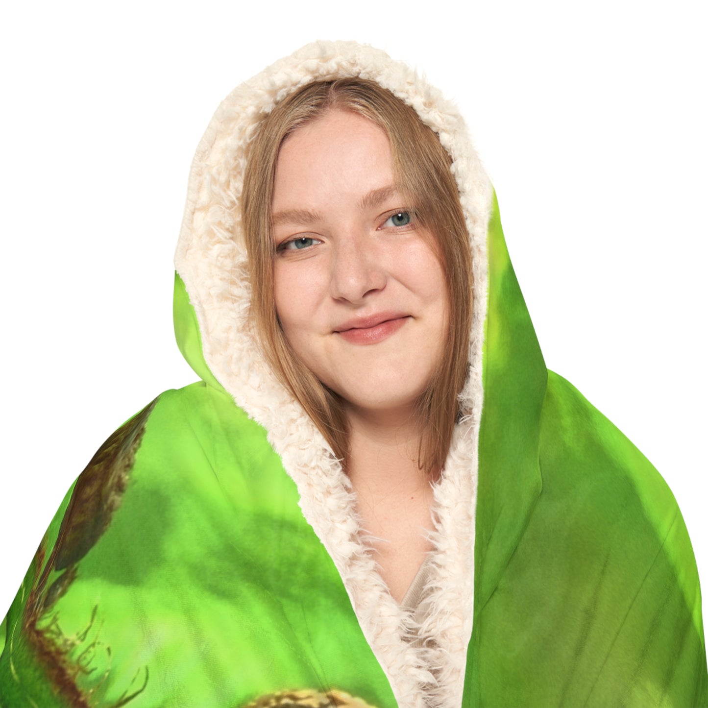Koru / Fern Frond Hooded Snuggle Blanket