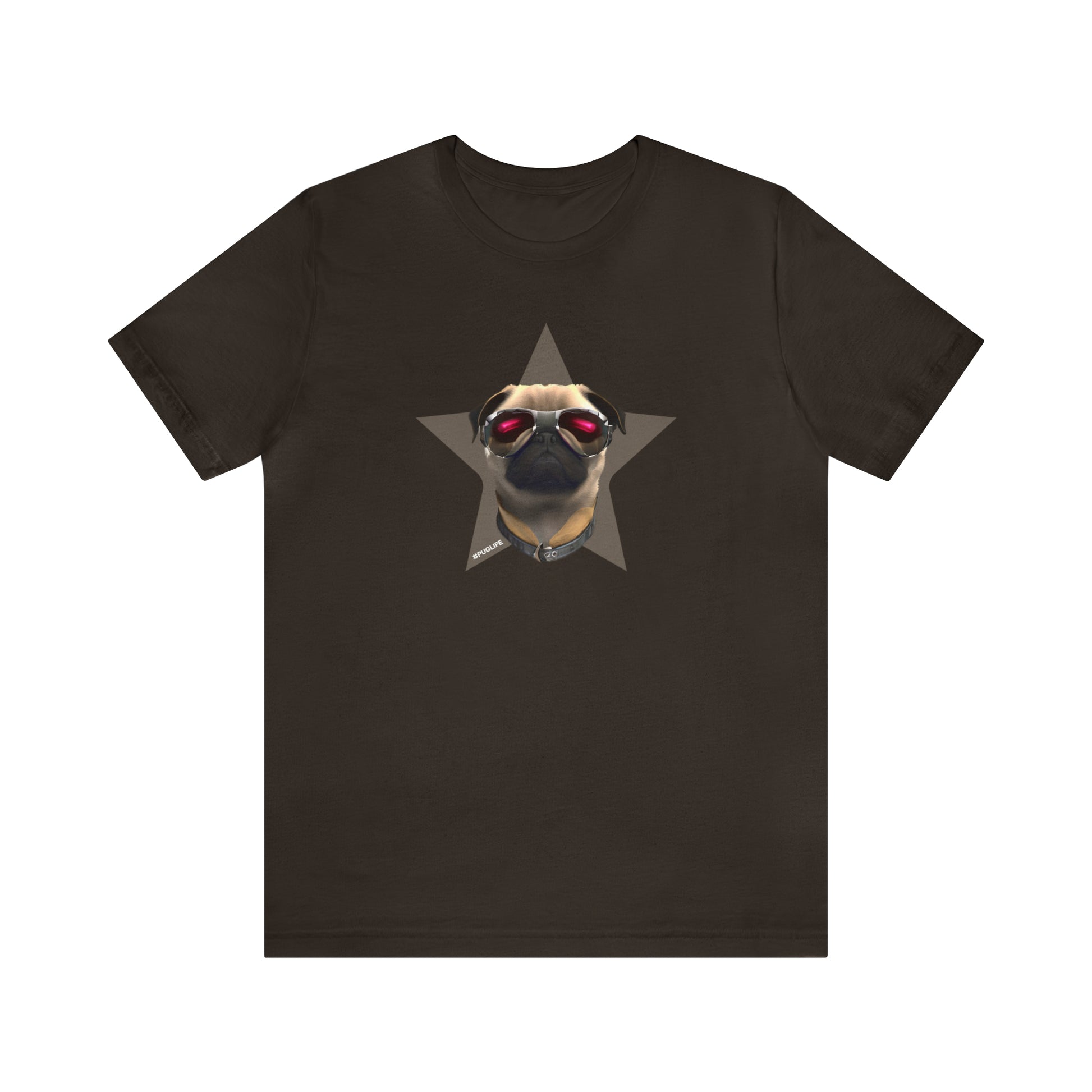 Pug Life T-Shirt in Brown