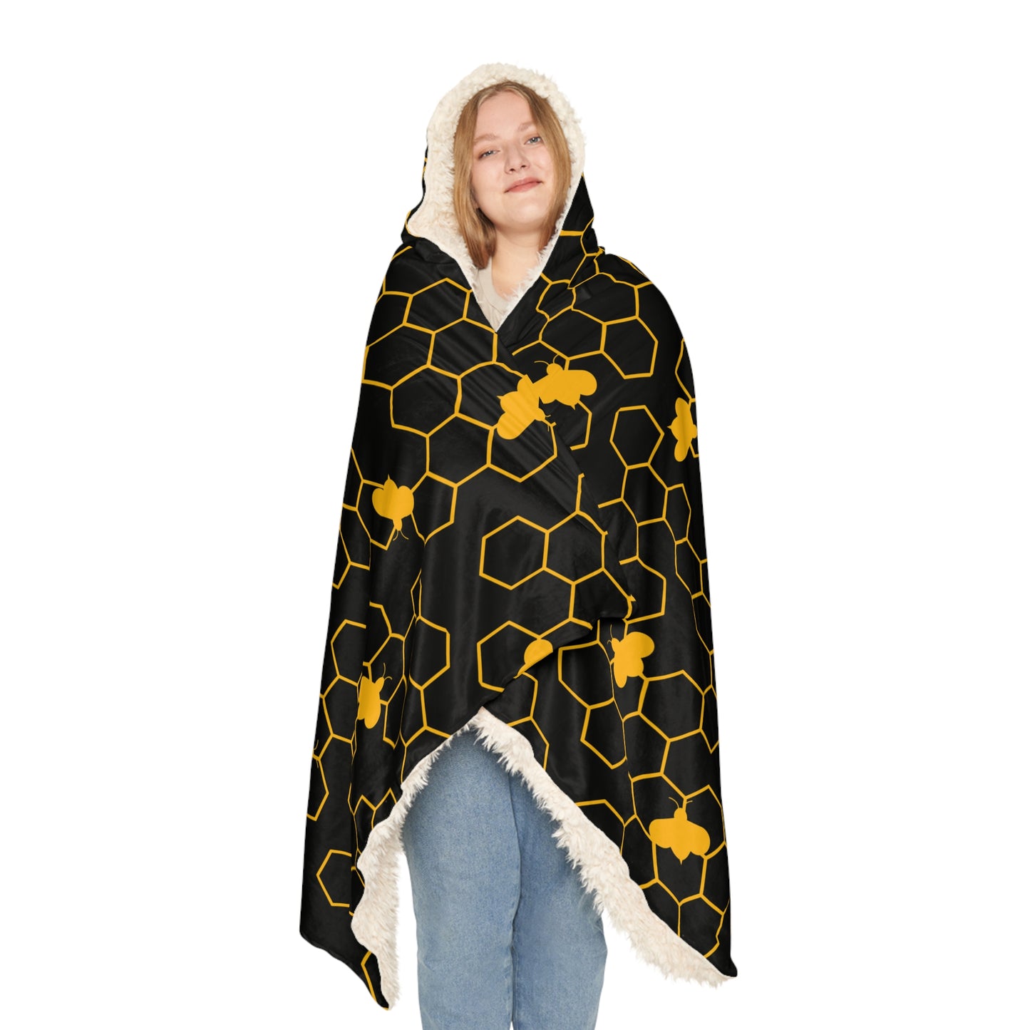 Beehive Hooded Snuggle Blanket