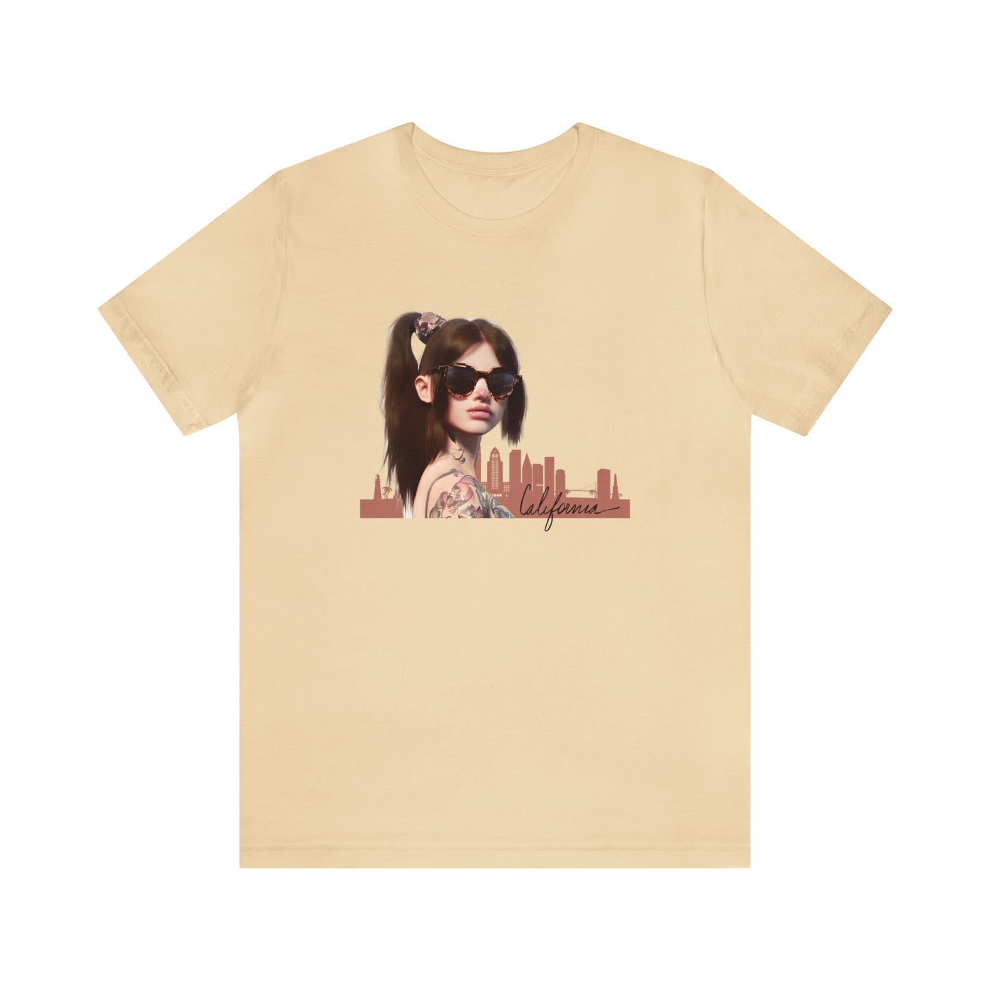 LA Woman T-Shirt in Soft Cream
