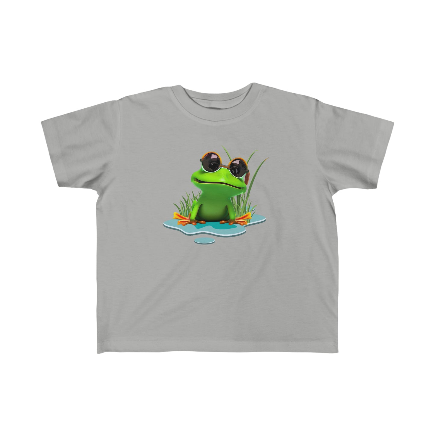 Hop to It Frog T-shirt in Heather Grey