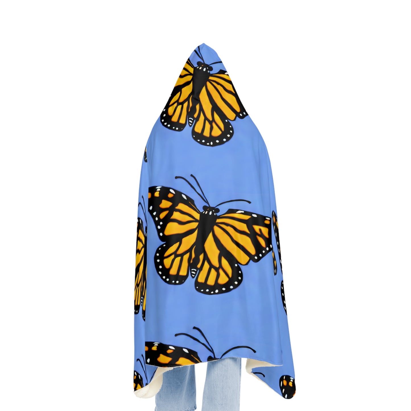 Monarch Butterfly Hooded Snuggle Blanket