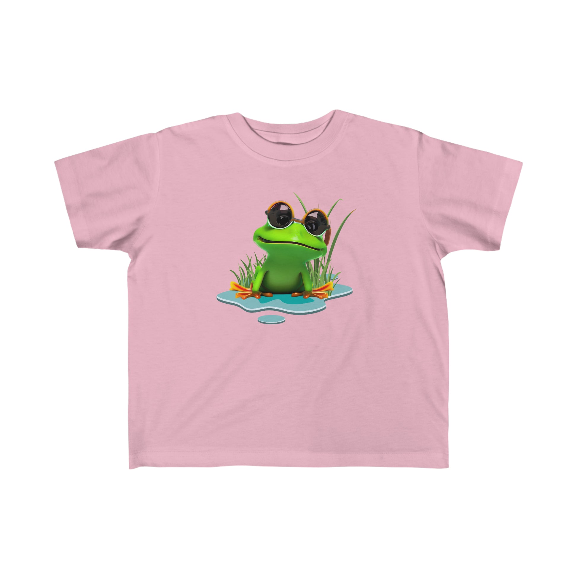 Hop to It Frog T-shirt in Pink