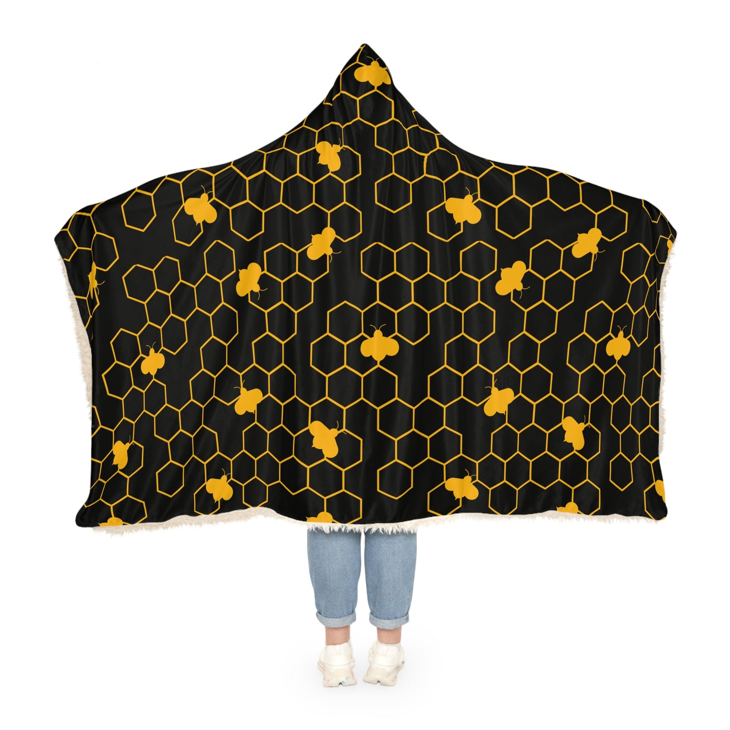 Beehive Hooded Snuggle Blanket